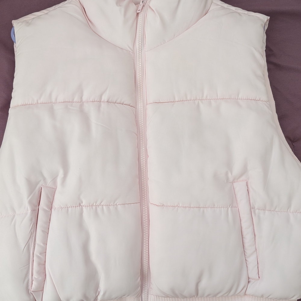 Madden Girl Pale Pink Quilted Vest
